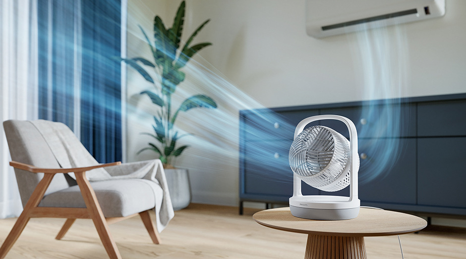 Ventilátor stolový Philips Series 2000 CX2050/00 biely Ventilátor stolní Philips CX2050/00 Series 2000