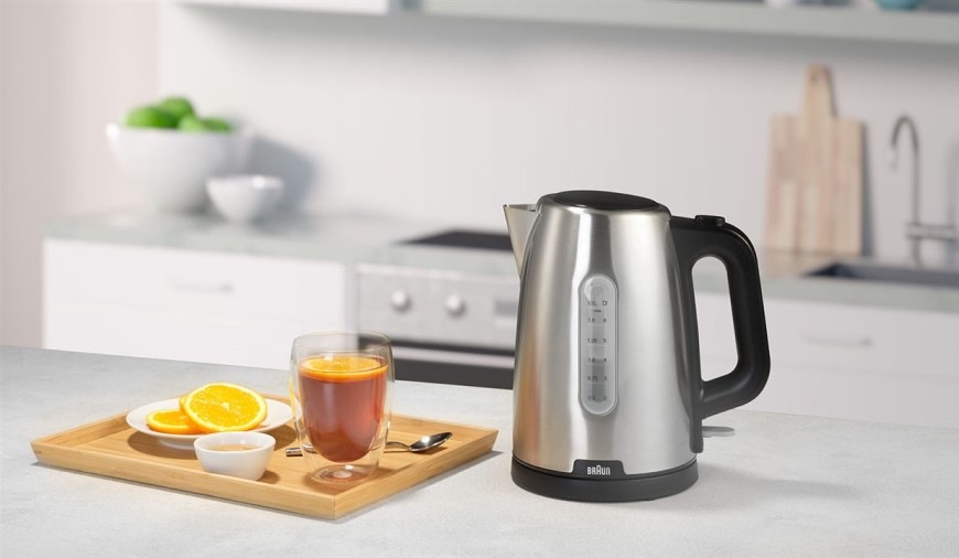 Rýchlovarná kanvica Braun PurShine WK1500BK čierna/nerez Rýchlovarná kanvica Braun WK1500BK PurShine