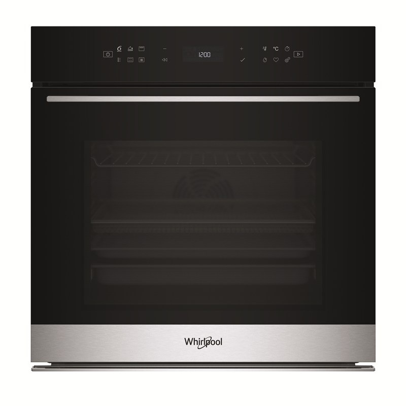 Vstavaná rúra Whirlpool WOI78HT1SXA, čierna/Inoxlook farba.