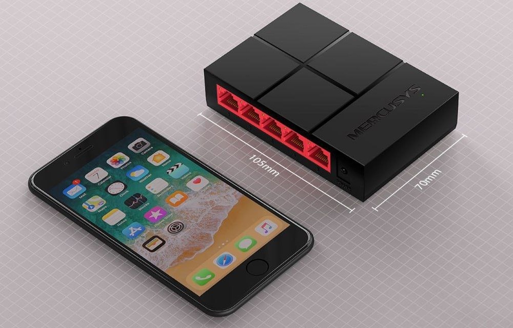 Switch Mercusys MS105G čierny „“