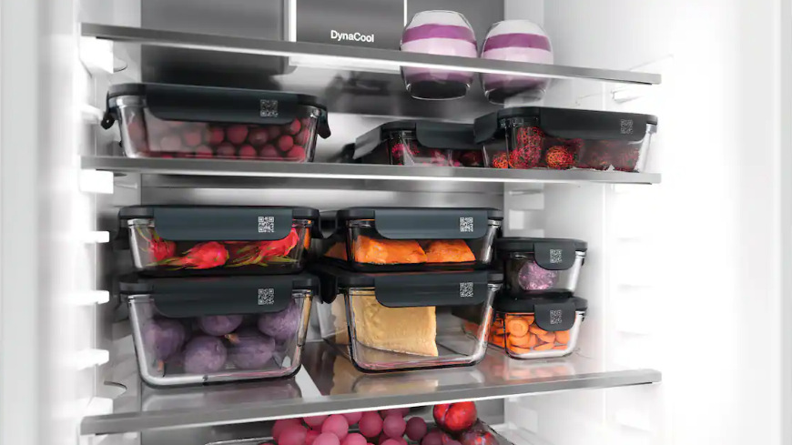 Dóza na potraviny Miele Gourmet Box (velikost L) Vyrovnané Miele Gourmet Boxy v chladničke miele