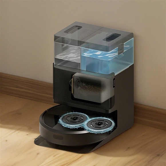 Robotický vysávač iRobot Roomba Plus 405 Combo + AutoWash dock (Black) čierny