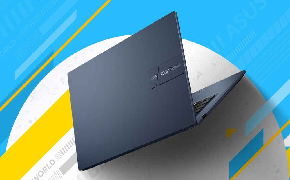 Pootvorený notebook ASUS Vivobook 14 zozadu