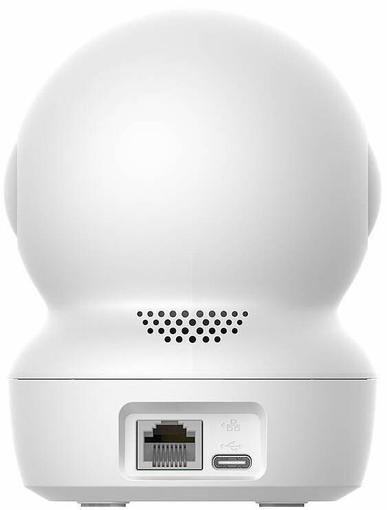 IP kamera EZVIZ H6c G1 4K biela Zadná strana IP kamery EZVIZ H6c G1 3K s Ethernet portom a USB-C napájaním