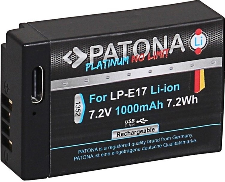Batéria PATONA Platinum LP-E17 1000 mAh Li-Ion pre fotoaparáty Canon