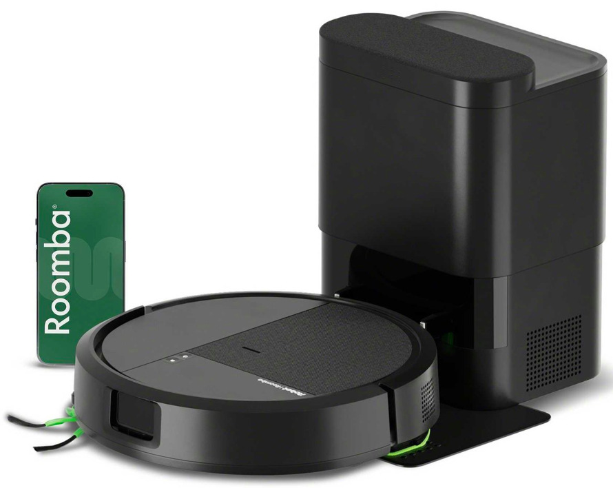 Robotický vysávač iRobot Roomba 115 Combo + AutoEmpty dock čierny iRobot Roomba 115 Combo s odsávacou stanicou AutoEmpty dock a aplikáciou Roomba Home