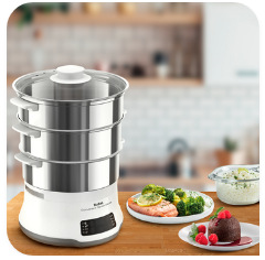Hrniec parný Tefal VC502D10 Convenient Series Deluxe XL biely 3 úrovně
