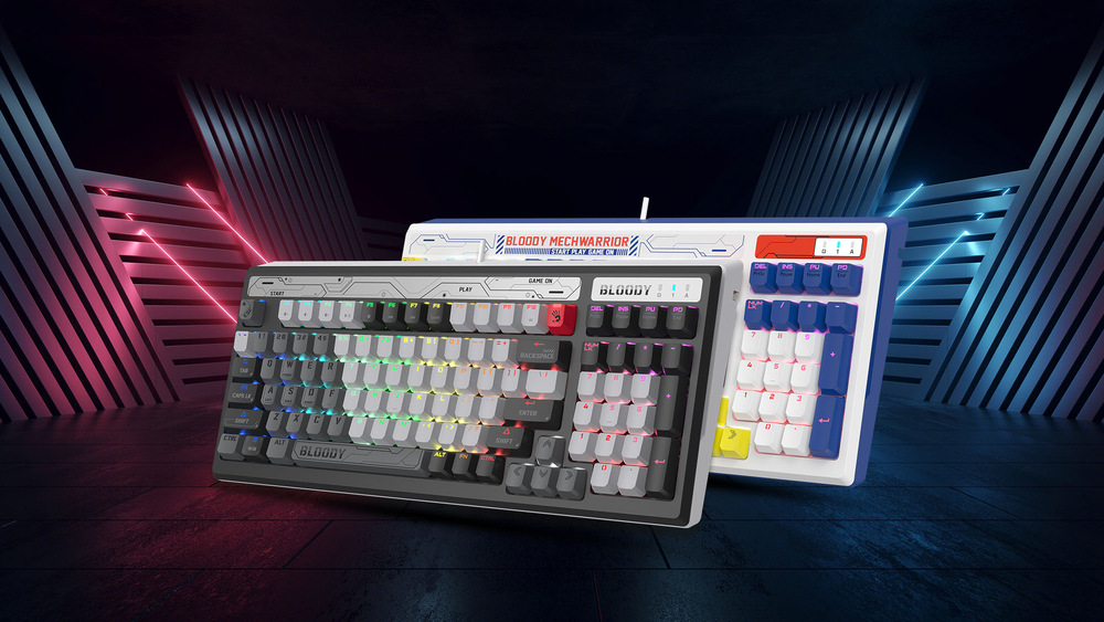 Klávesnica A4Tech Bloody B950 RGB, Brown Switch, CZ sivá A4Tech Bloody B950 RGB (B950WG) Brown Switch