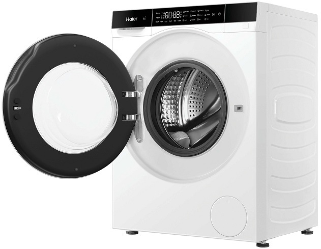 otvorená práčka so sušičkou Haier HWD50-BP12307U-S zo strany