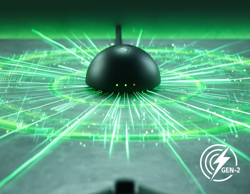 Myš Razer Viper V4 Pro čierna Nabíjacia stanica s indikáciou stavu a technológiou HyperSpeed Gen-2