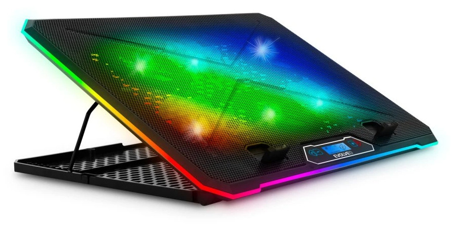 Chladiaca podložka pre NTB Evolveo Ania 9RGB - čierna
