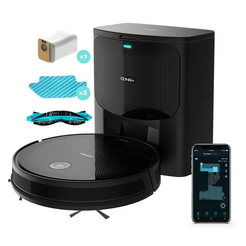 Robotický vysávač Cecotec Conga 2499 Ultra Home Titanium čierny