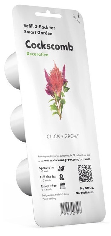 Semienka Click and Grow s rýchlym cyklom pestovania, 3 ks sadeníc