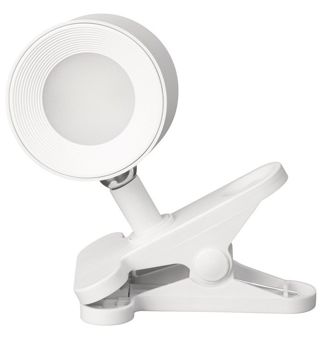 Stolná LED lampička Fischer & Honsel s výkonom 1,5 W, bielo-béžová farba