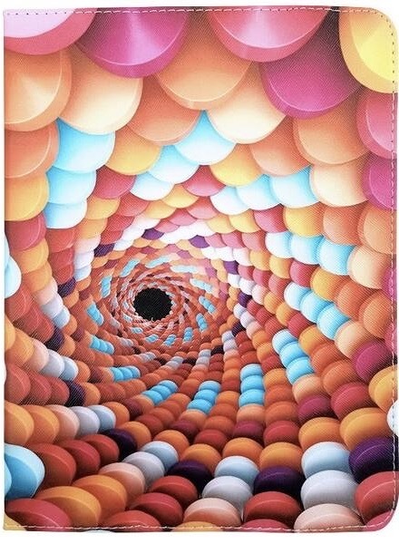 Puzdro na tablet flipové GreenGo Candy Spiral na tablet 9-10"