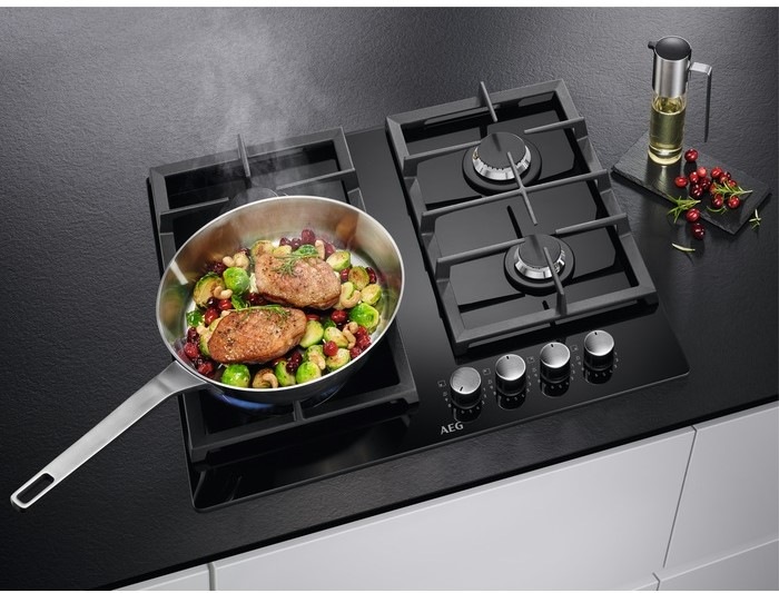 Plynová varná platňa AEG Mastery HKB64420NB čierna