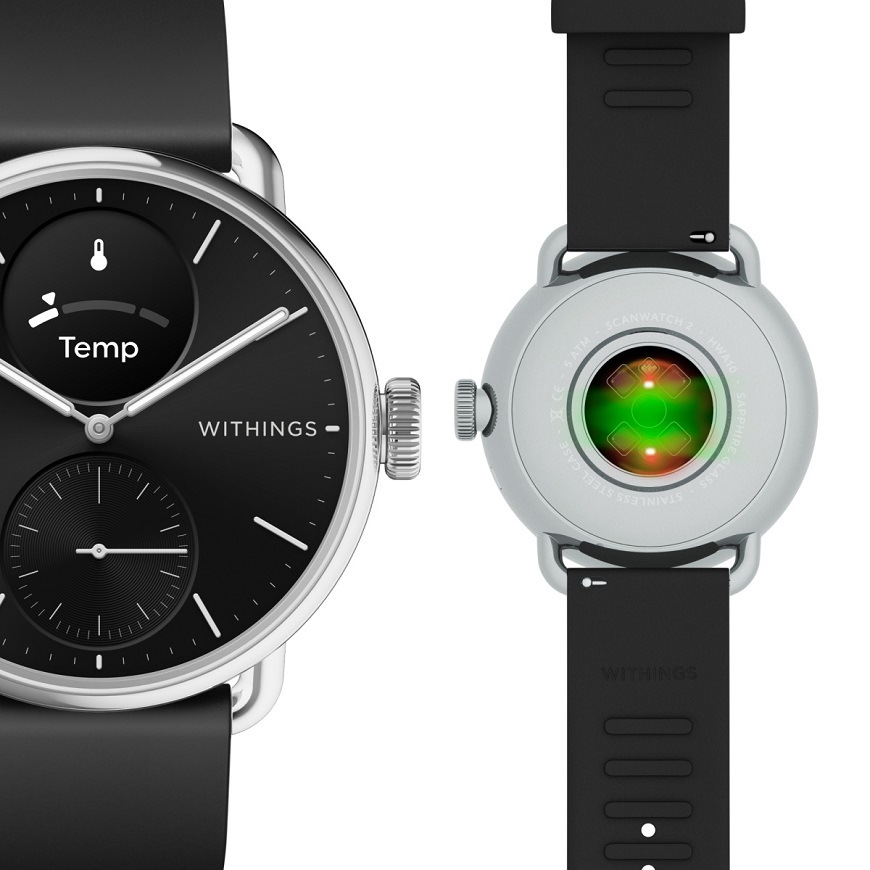 Inteligentné hodinky Withings Scanwatch 2 38 mm čierne Inteligentné hodinky Withings Scanwatch 2 38 mm čierne