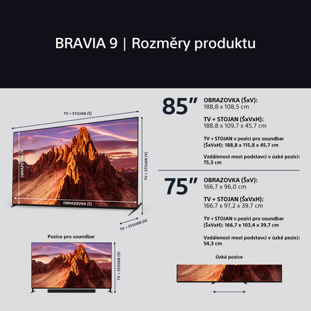 Televízor Sony Bravia 9 85"