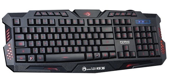 Klávesnica Marvo K636, US čierna