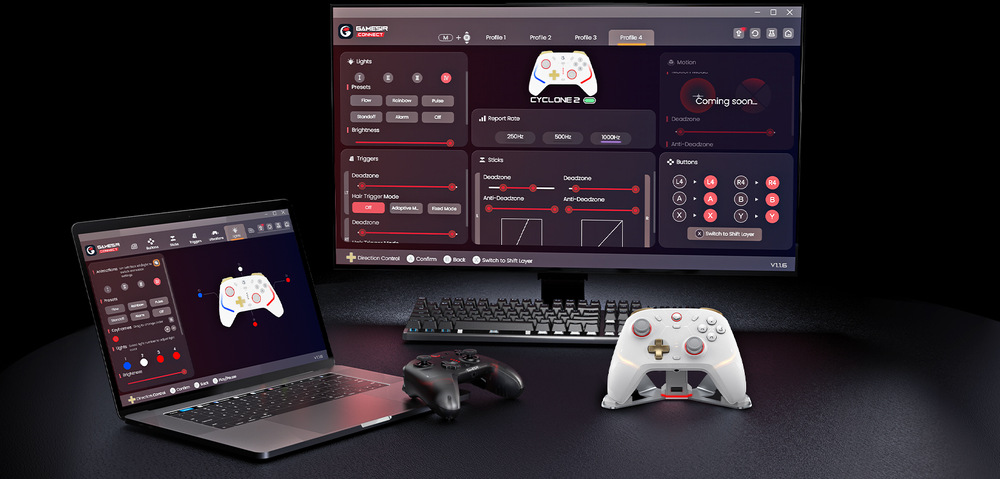 Gamepad GameSir Cyclone 2 Bundle čierny
