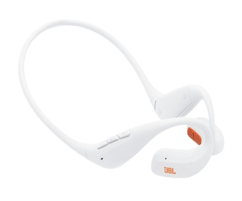 Slúchadlá JBL Endurance Pace, biela farba.