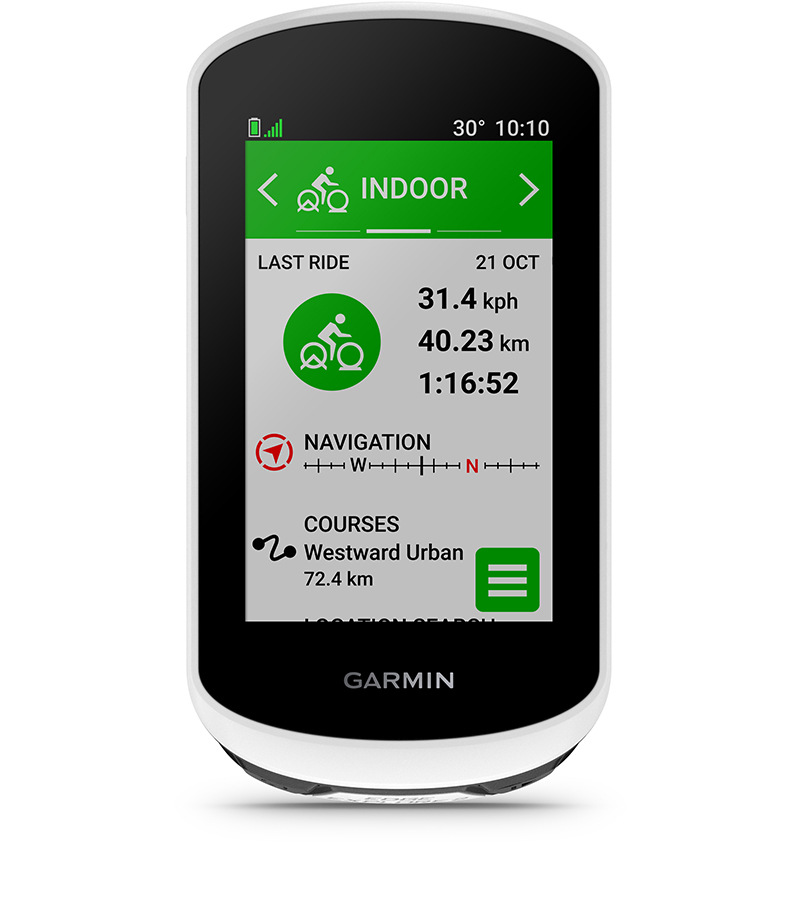 Cyklopočítač s GPS Garmin EDGE Explore 2 čierny/biely
