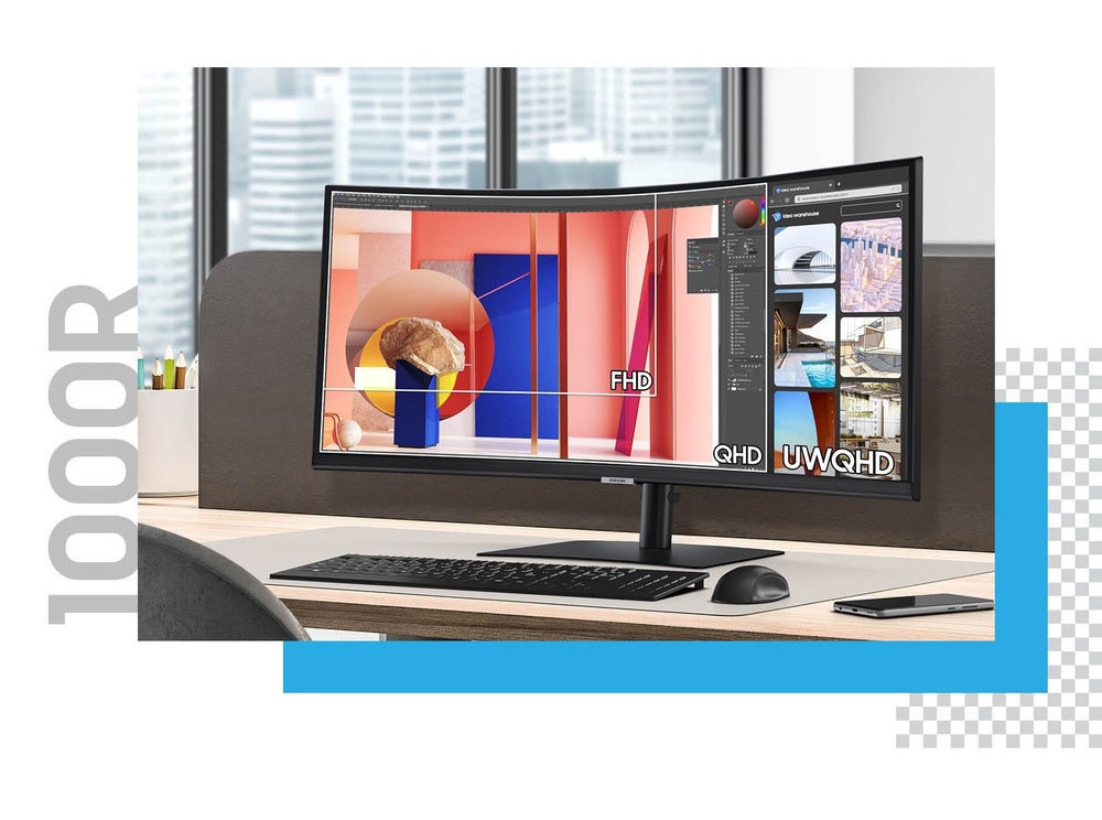 Monitor Samsung LS34C652VAUXEN čierny Samsung S65VC (LS34C652VAUXEN)