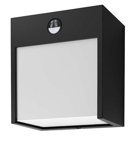 Nástenné svietidlo Solight Terni, 12W, 560lm, 3000K, PIR sensor čierne