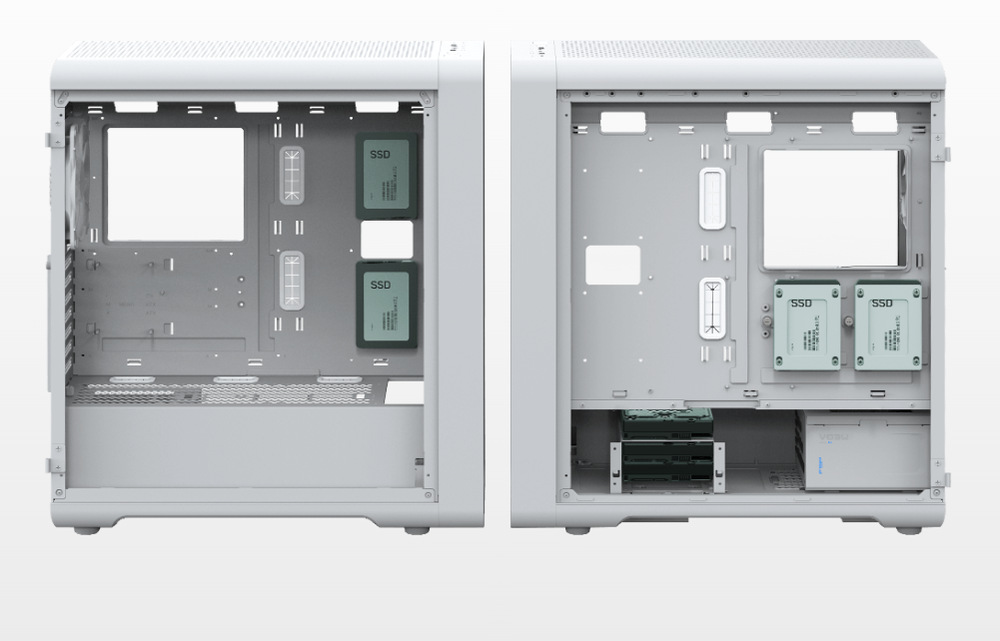 Case FSP CUT593A čierna Fortron CUT593A pojme HDD aj SSD