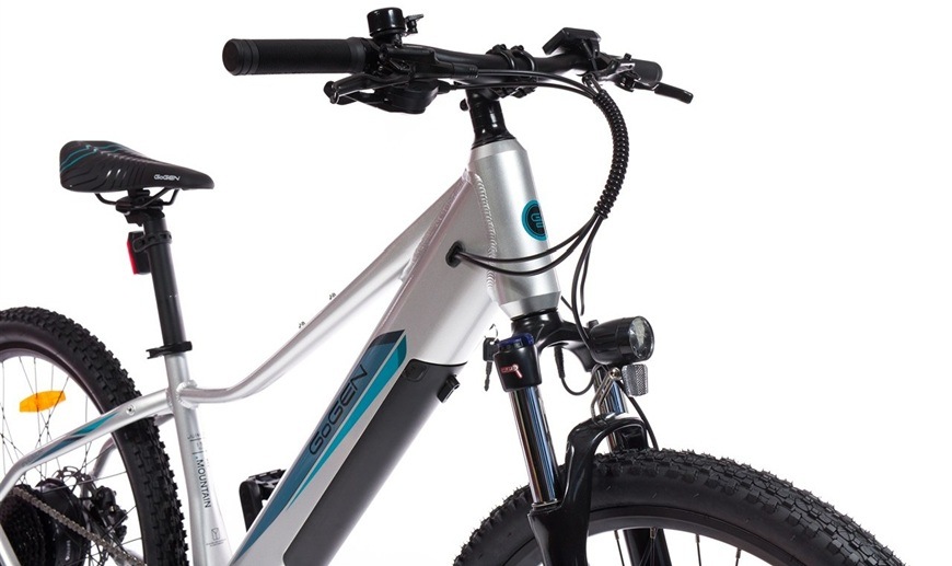 Detail obrázku elektrobicykla.