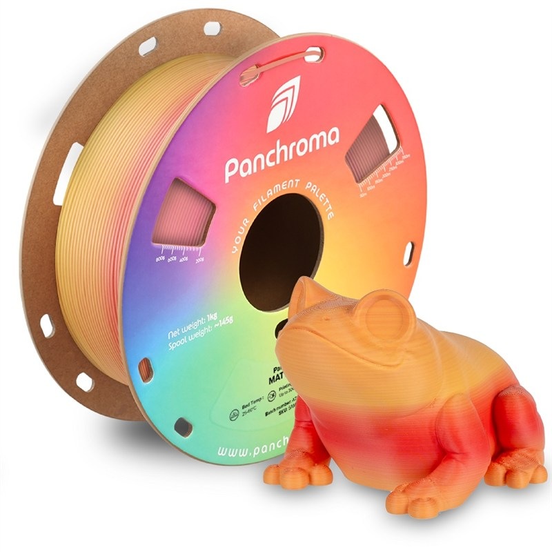 Filament Polymaker Panchroma PLA Gradient Matte, hnedá/oranžová