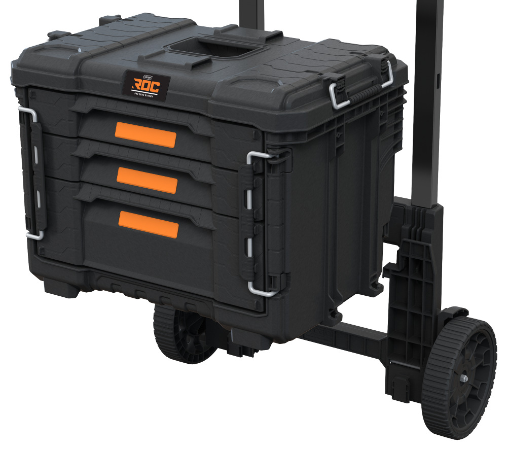 Prepravný vozík Keter ROC Pro Gear 2.0 259876 je ompatibilný s úložným systémom Keter GEAR