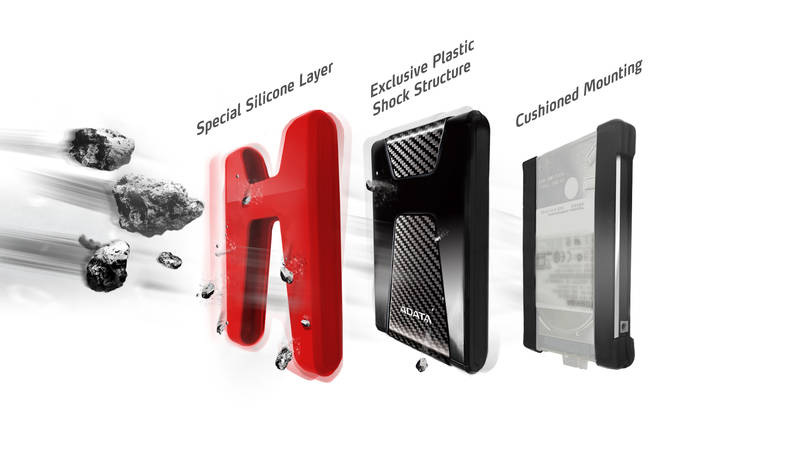 Externý pevný disk ADATA HD650 2TB červený