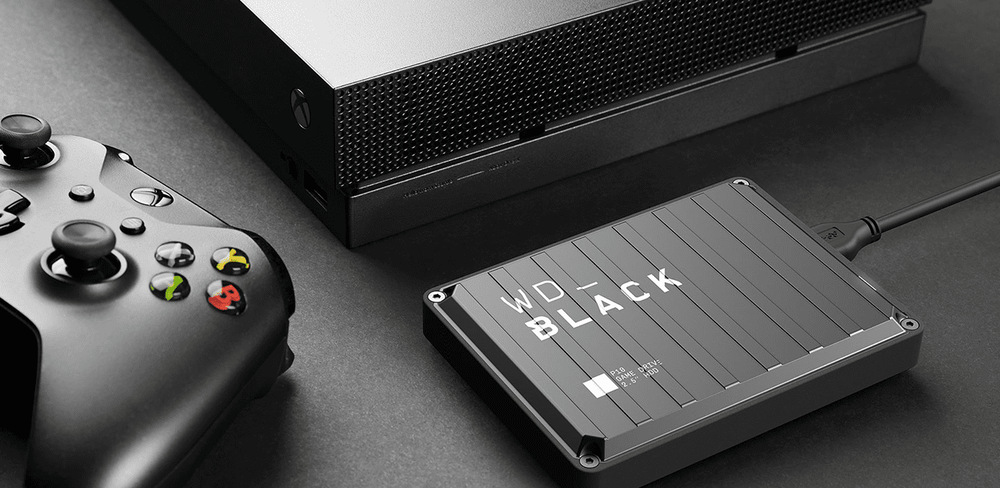 Externý pevný disk Western Digital Black P10 Game Drive 4TB čierny