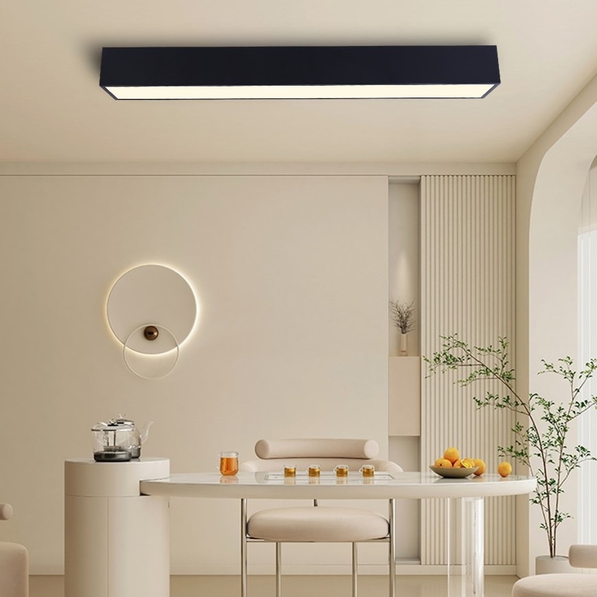 LED stropné svietidlo IMMAX NEO CANTO SMART 90x15cm, 50W Zigbee 3.0, TUYA čierne Immax NEO CANTO Smart