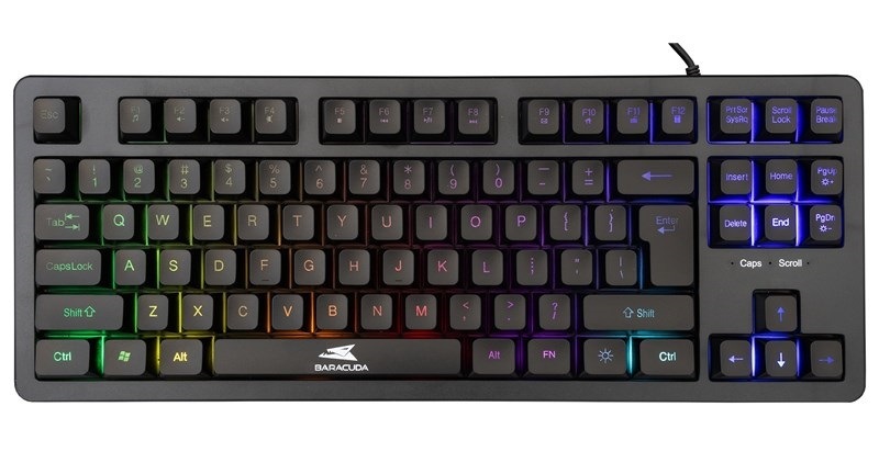 Klávesnica Baracuda KRILL, US layout čierna
