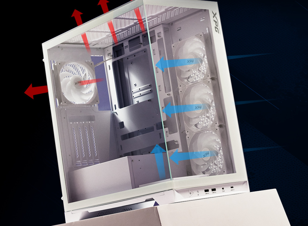 Case ADATA XPG Invader X BTF čierna Case ADATA XPG Invader X BTF čierna
