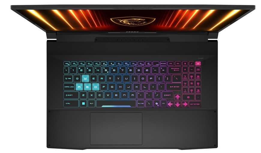 Notebook MSI Katana 17 HX B14WEK-267CZ čierny Detail obrázku notebooku.