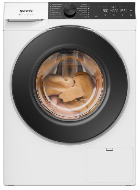 práčka Gorenje W484A3 UltraClean, pohľad spredu, práčka je zatvorená