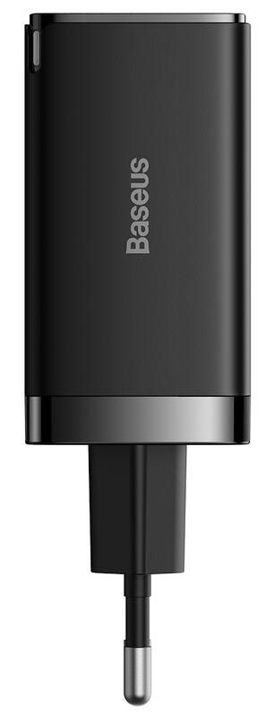 Nabíjačka do siete Baseus GaN5 Pro, 2x USB-C, USB-A, 65W + USB-C kábel 1m čierna Nabíjačka do siete Baseus GaN5 Pro, 2x USB-C, USB-A, 65W + USB-C kábel 1m čierna