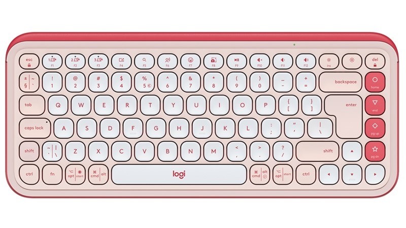 Klávesnica Logitech POP ICON, US layout ružová