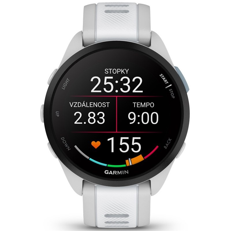 Inteligentné hodinky Garmin Forerunner 165 - Mist Grey / Whitestone