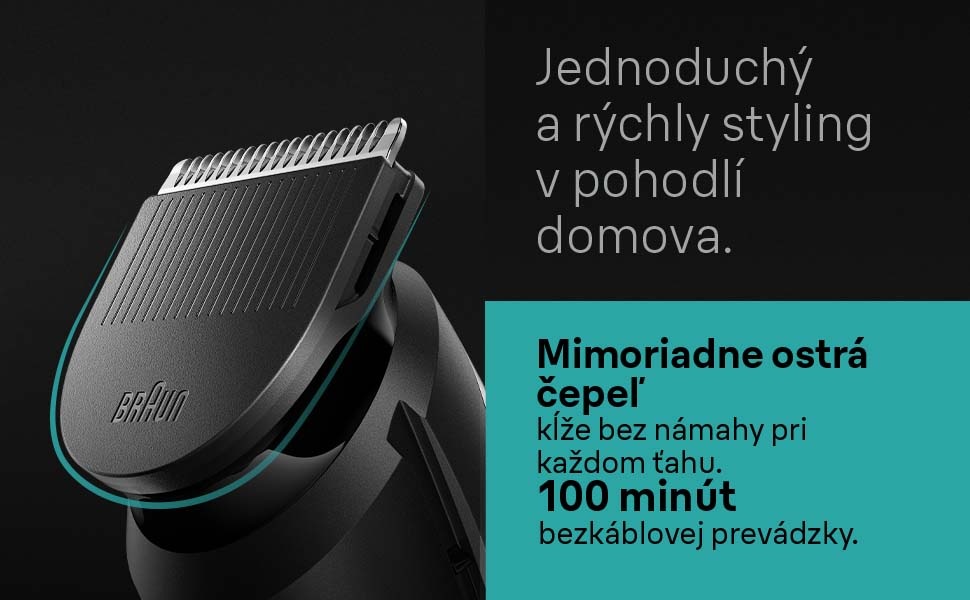 Zastrihávač multifunkčný Braun Series 5 MGK5445 čierny/modrý Zastrihávač multifunkčný Braun Series 5 MGK5445 čierny/modrý