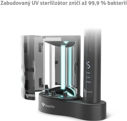 Zubná kefka TrueLife SonicBrush K150 UV čierna TrueLife SonicBrush K150 UV, černá