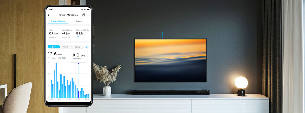 Inteligentná zásuvka TP-Link Tapo P110M, s meraním spotreby a Matter biela Inteligentná zásuvka TP-Link Tapo P110M, s meraním spotreby a Matter biela