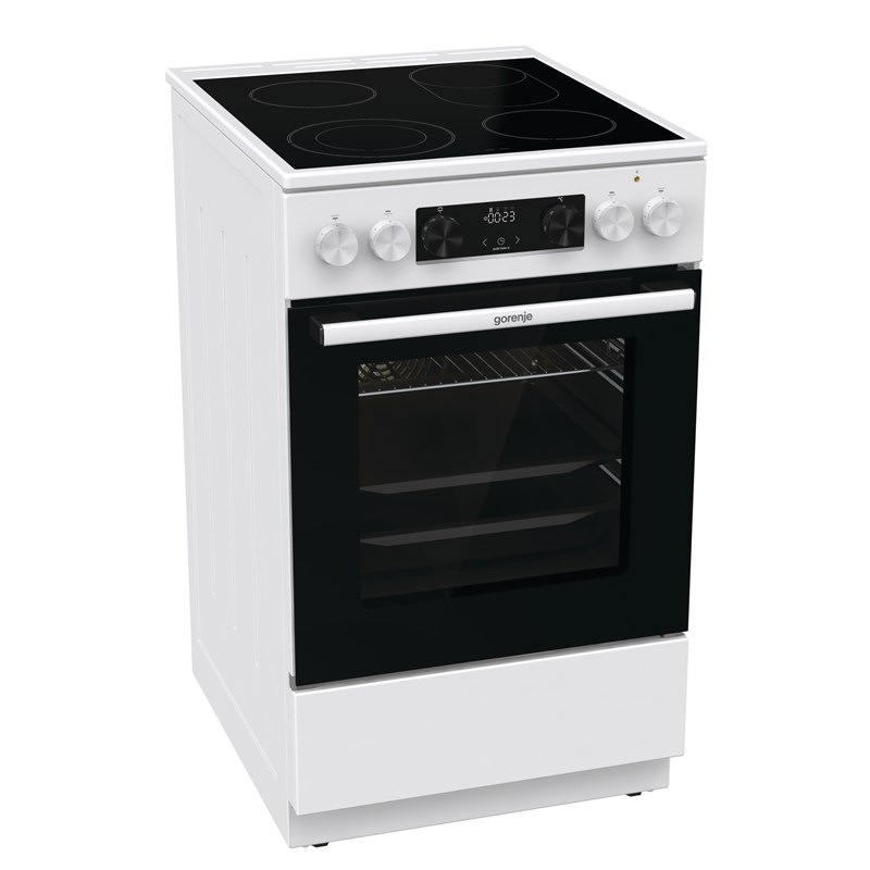 Sklokeramický sporák Gorenje Advanced GECS5C70WA biely
