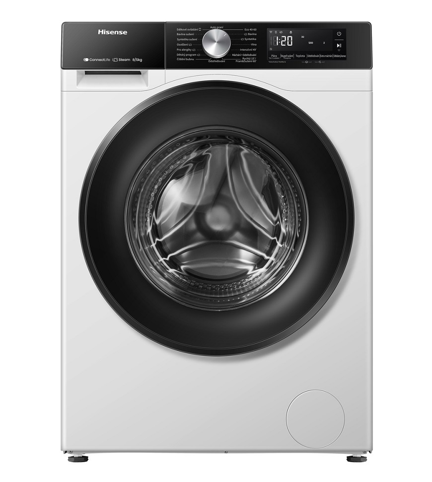 Práčka so sušičkou Hisense WD3S8043BW3, biela