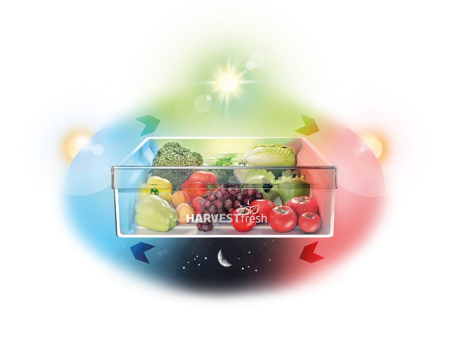 Chladnička kombinovaná Beko B5RCNA406HG, sivá, priehradka HarvestFresh