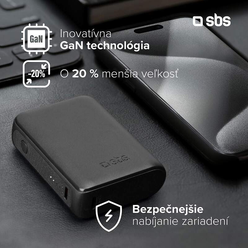 Powerbank SBS NANOTUBE 5000 BLK
