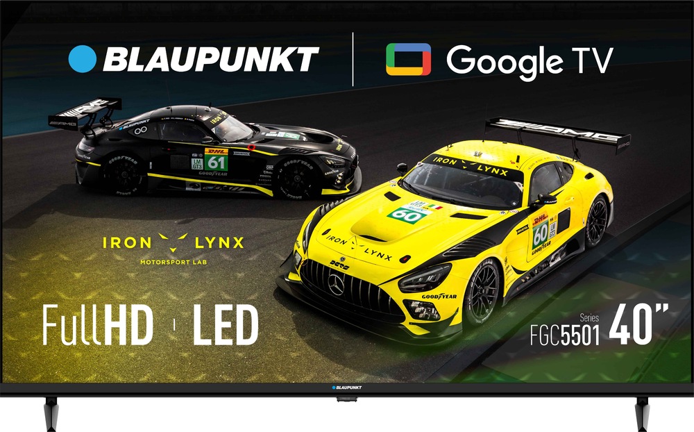 Televízor Blaupunkt 40FGC5501S v čiernej farbe.
